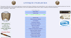 Desktop Screenshot of antique-padlocks.com